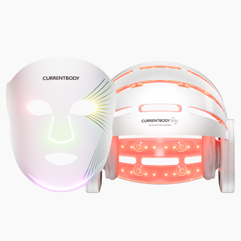 Casque LED cheveux & Masque LED visage rouge : Série 3