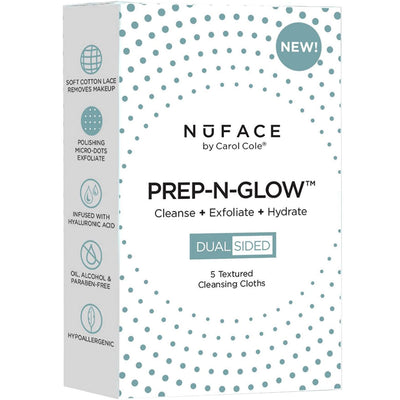 Lingettes nettoyantes Prep-N-Glow NuFACE (Lot de 20)