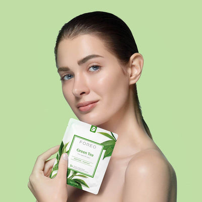 FOREO Masque purifiant au thé vert (lot de 3)