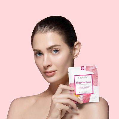 FOREO Masque hydratant à la rose bulgare (lot de 3)