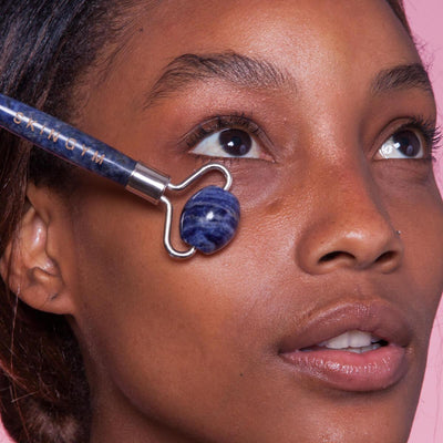 Rouleau pour le Visage Skin Gym en Sodalite Bleue