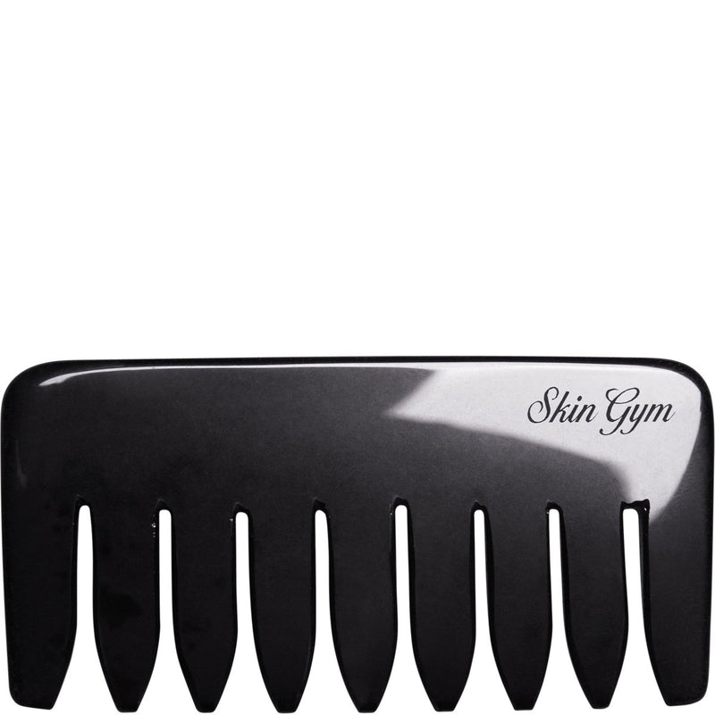 Peigne Skin Gym en Cristal Obsidienne Noire